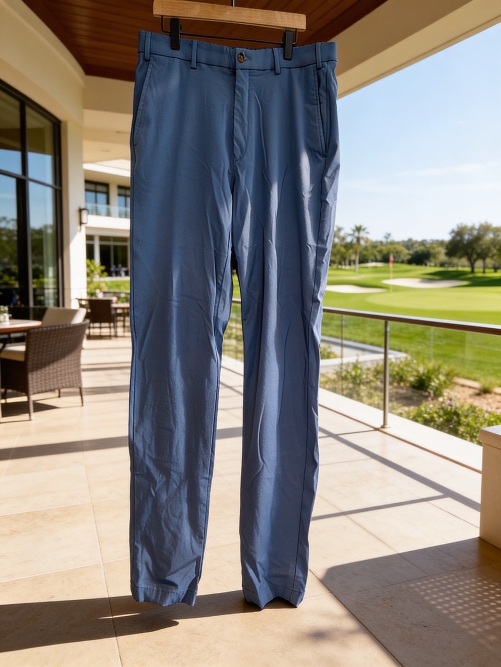 Lauren Ralph Lauren Men’s Blue Straight-Leg Chinos